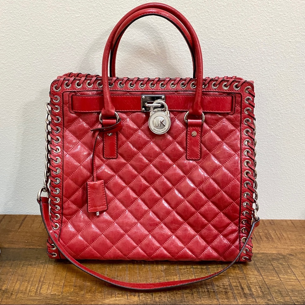 Michael Kors Hamilton Hippie Quilted Leather Tote